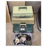 Fishing Tackle Boxes with ABU Ambassadeur 5000C Reel and Accessories