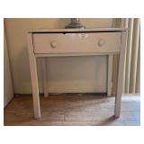 Painted Wooden Table with Single Drawer