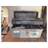 Tuff-E Utility Tool Box with Assorted Hand Tools and Drill Bits