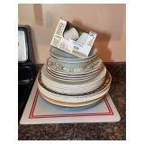 Dinnerware and Table Setting including Corelle and Libbey