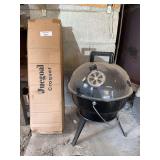 Grilsmith 14 Inch Portable Charcoal Grill and Juegoal Croquet Set