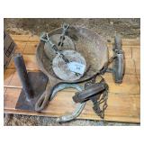 Metal Including Cast Iron Skillet, Dampers, Traps, and Hardware