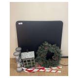 Holiday Decor and Seasonal Home Accessories including Table, Wreath, and Candle Holders
