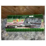 Premium BBQ Tool Set with Digital Display Fork and Storage Case