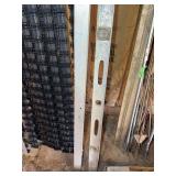 Aluminum Tools Including 78-Inch Level and 10-Foot Screed
