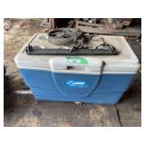 Coleman Xtreme Cooler with Cast Iron Hay Trolley Pulley and Single Tree
