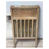 National Washboard Co. No. 530 Wood and Metal Washboard