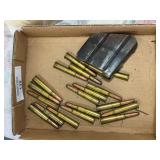 Assorted .303 British Ammunition and Metal Magazine