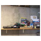 Lighting, Electronics, and Home Goods Including Star Shower Laser Light, LED Bulbs, Shotgun Shell String Lights, and Radio Scanner