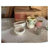 Assorted vases and glassware