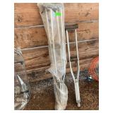 Two sets of crutches