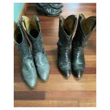 Two pairs of men’s Tony Lama boots