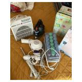 Space heater, iron, hair care and decorative boxes