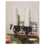 Miscellaneous decorative plate, decor, candleholders