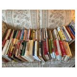 Assortment of cookbooks, diet books, and other assorted books