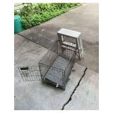 Small Animal Crate with two step ladder