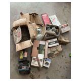 Large lot assorted nails, screws and staples