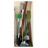 Miscellaneous brooms and mops with duster