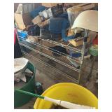 Metal racking with no contents