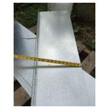 Metal angle galvanized sheets, 2” x 12”