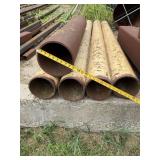 Metal tubing 6 inch and 8 inch