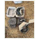 Craftsman router in case and Porter cable circular saw & saddle bags