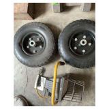 2 - 13x4 tires & shop light