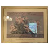 Framed Floral Print