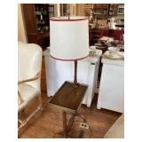 Vintage Floor Lamp & Side Table