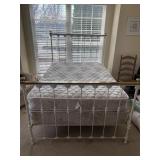Full Size Antique Cast Iron Bedframe & Mattress