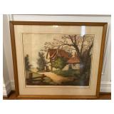 Framed Original Etching by Barnaix