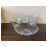Large Glass Serving Bowl Lot