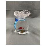 Murano Glass Bag with One Fish