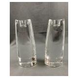 Pair of Heavy Waterford Candle Holders