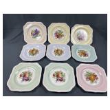 9 Johnson Bros Square Salad Plates