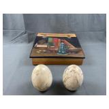 Marble Eggs and Duck Decor