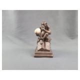 Vintage Darwin Thinking Monkey Statue