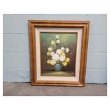 Signed Framed Canvas Painting