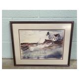 Framed Lighthouse Print