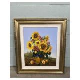 Sunflower Print on Canvas