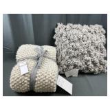 2 New Nordstrom Rack Throw & Pillow