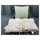 2 New Nordstrom Rack Throw Blankets & Pillow