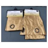 2 New Faux Silk Grommet Panels