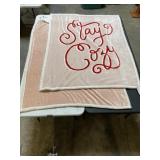 Lot of 2 Nordstrom Rack Plush Throws