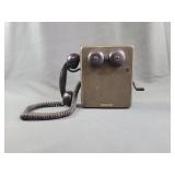 Vintage WW2 Military Hand Crank Telephone Box