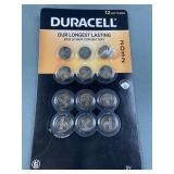 Duracell 12 Pack of 2032 Lithium Coin Batteries