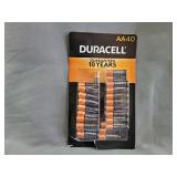 40 AA Duracell Batteries