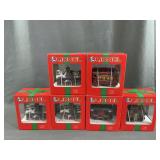 6 Lighted  Lionel Christmas Ornaments
