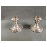 Sterling Silver Candle Holders