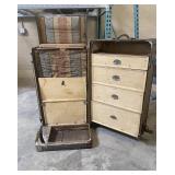 Antique Wheary Wardrola Trunk